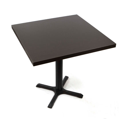black melamine board restaurant tables