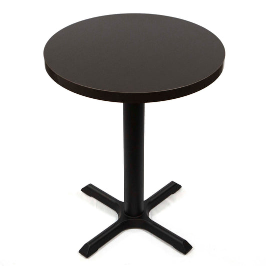 black round melamine board cafe tables