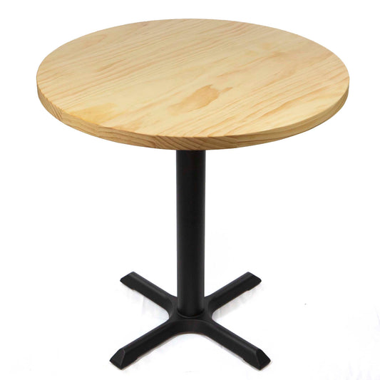 30" solid pine round bistro cafe tables