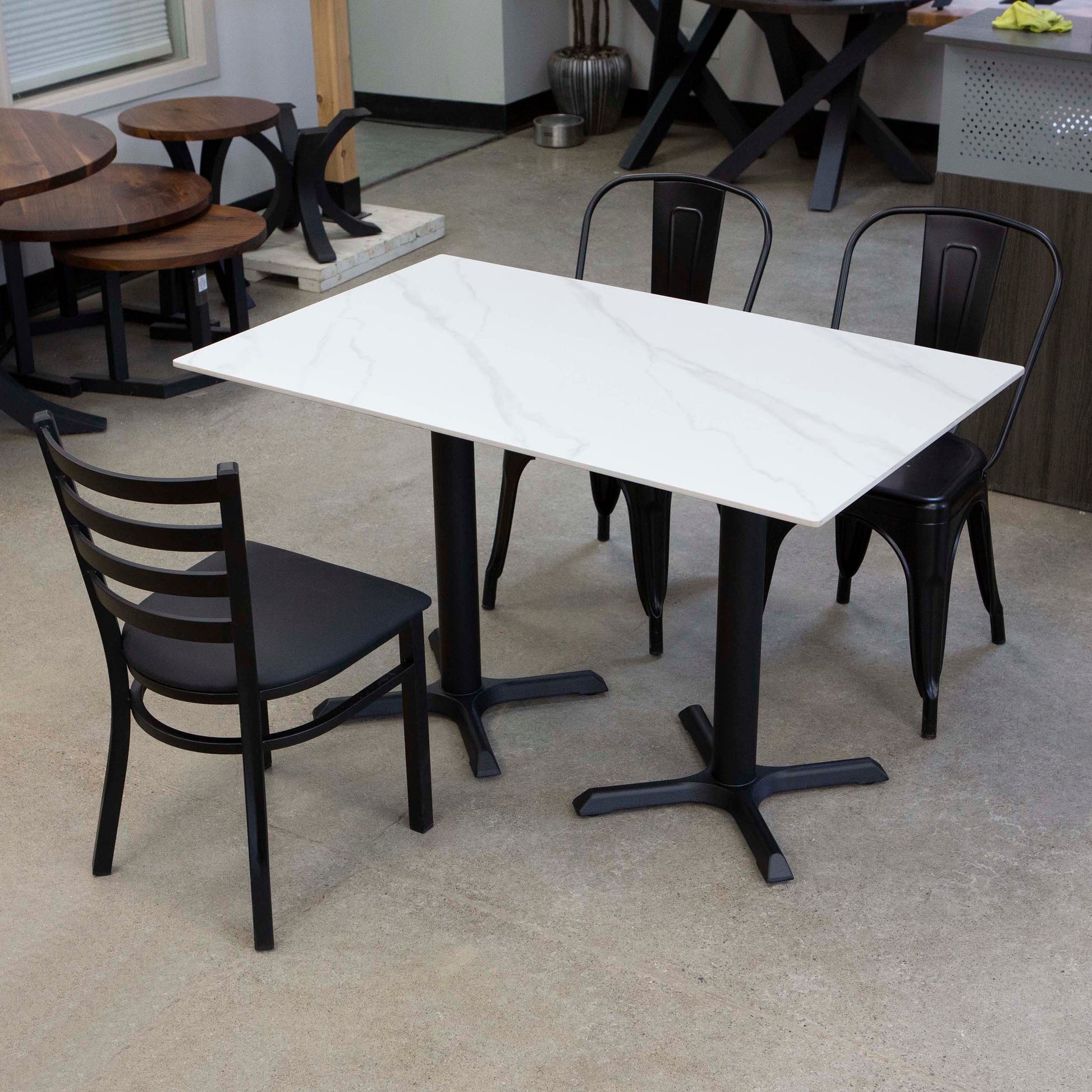 sintered stone restaurant tables and chairs