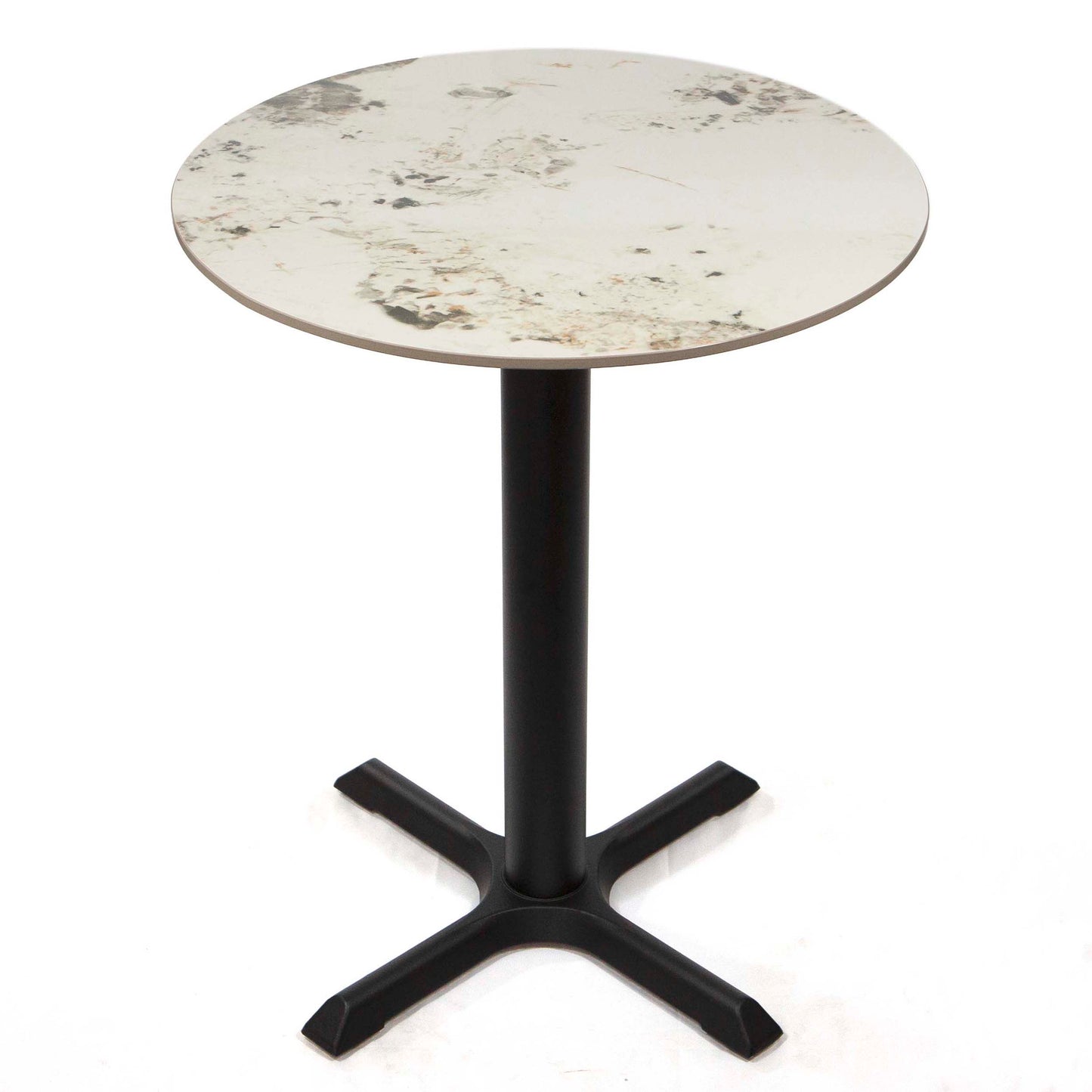 round white sintered stone bistro table