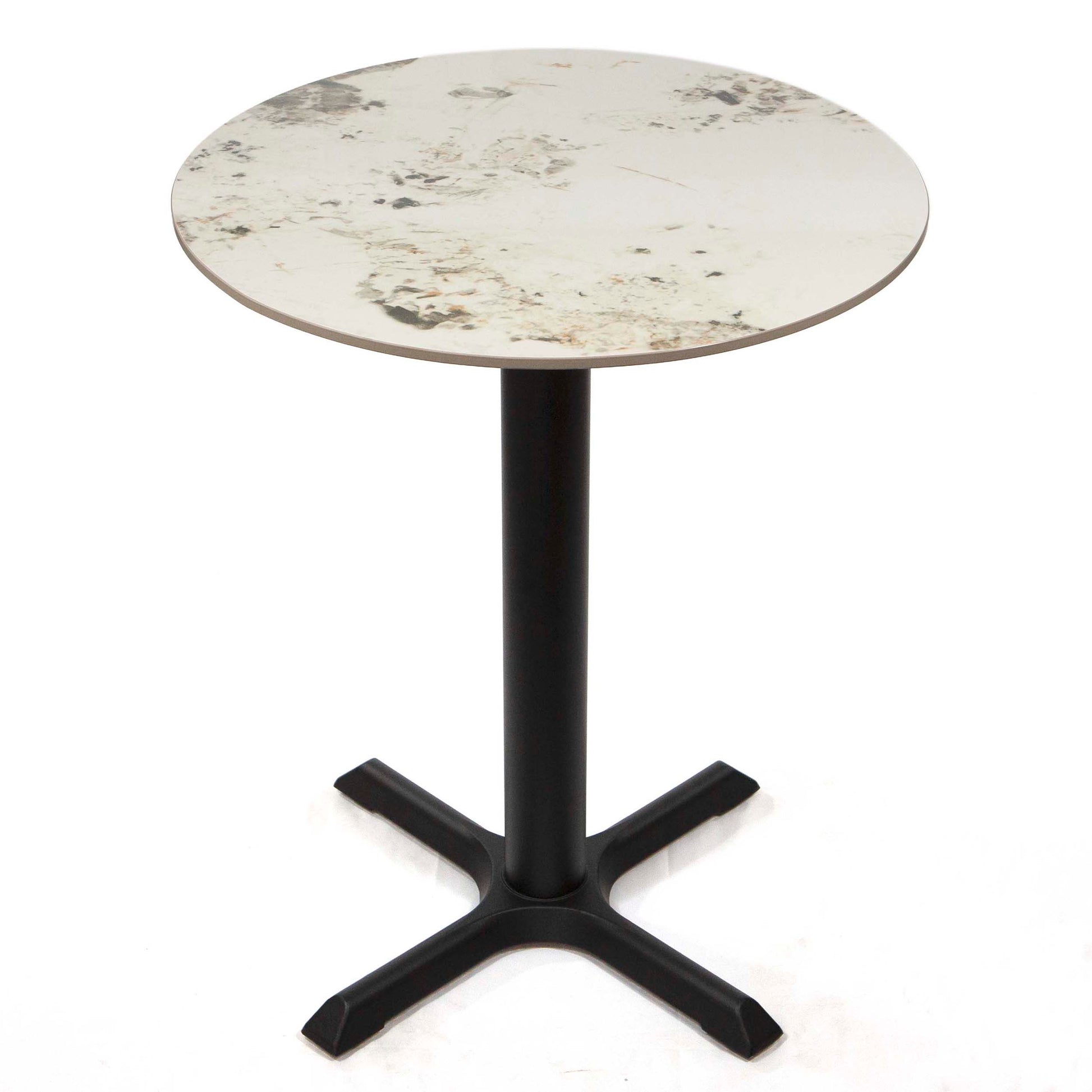 round white sintered stone bistro table