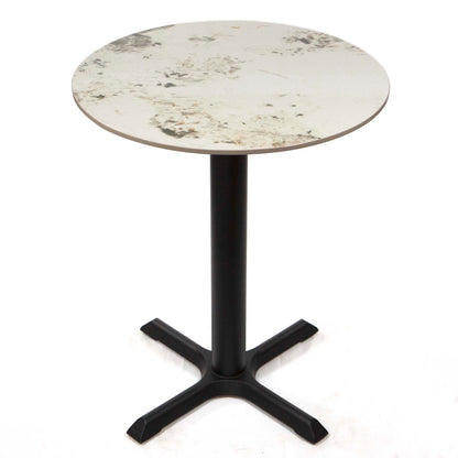 round white sintered stone bistro table