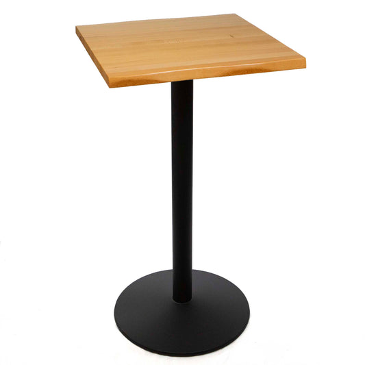 24" x 24" solid European beech bar height bistro table