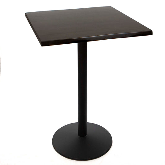 30" x 30" solid European beech wood bar height bistro table