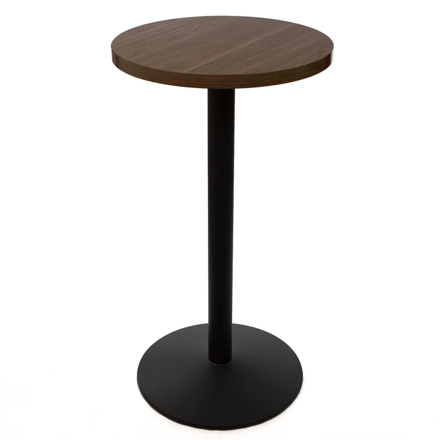 24" round melamine board high top bar table