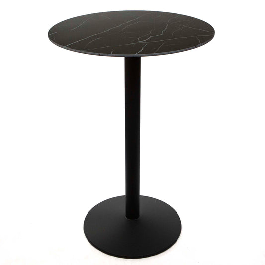 30" round sintered stone high top bar table