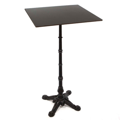 24" square pure black sintered stone high top tables