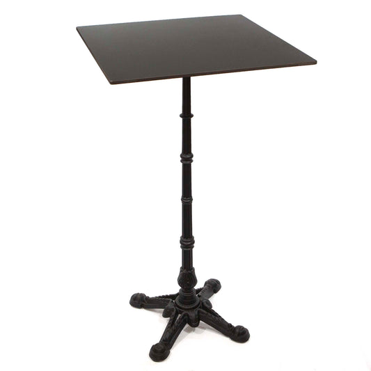 24" square pure black sintered stone high top tables
