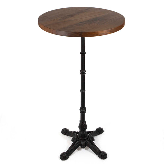 solid black walnut bar height bistro table
