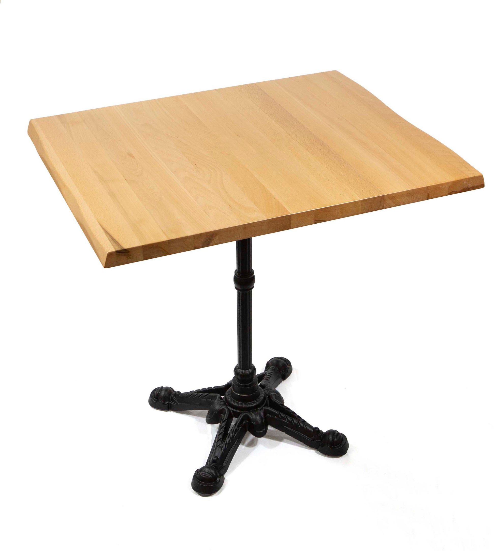 24" x 30" solid European beech hardwood restaurant cafe table