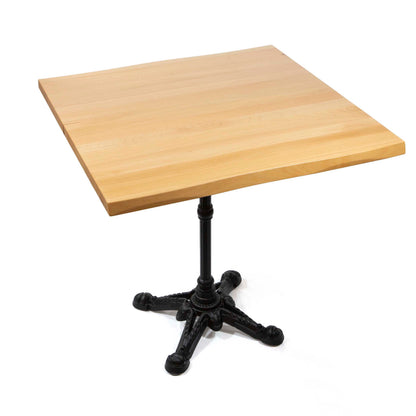 30" x 30" solid European beech hardwood restaurant cafe table