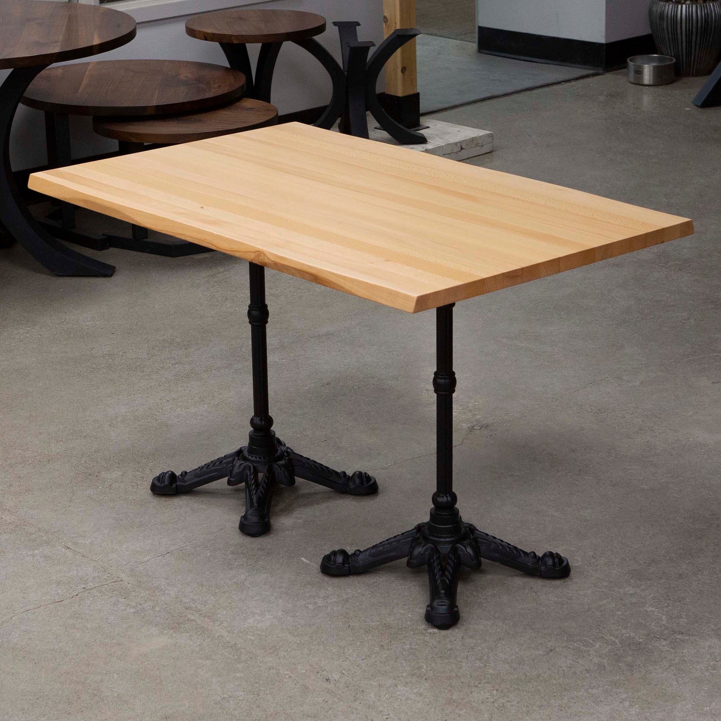 solid European beech wood restaurant tables
