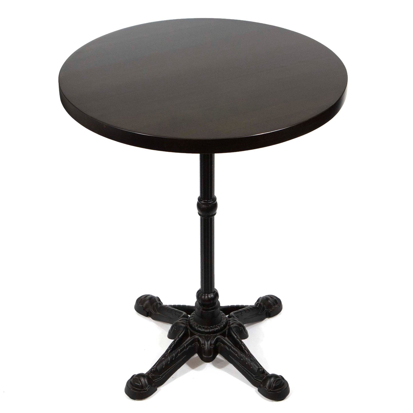 24" round European beech wood bistro table