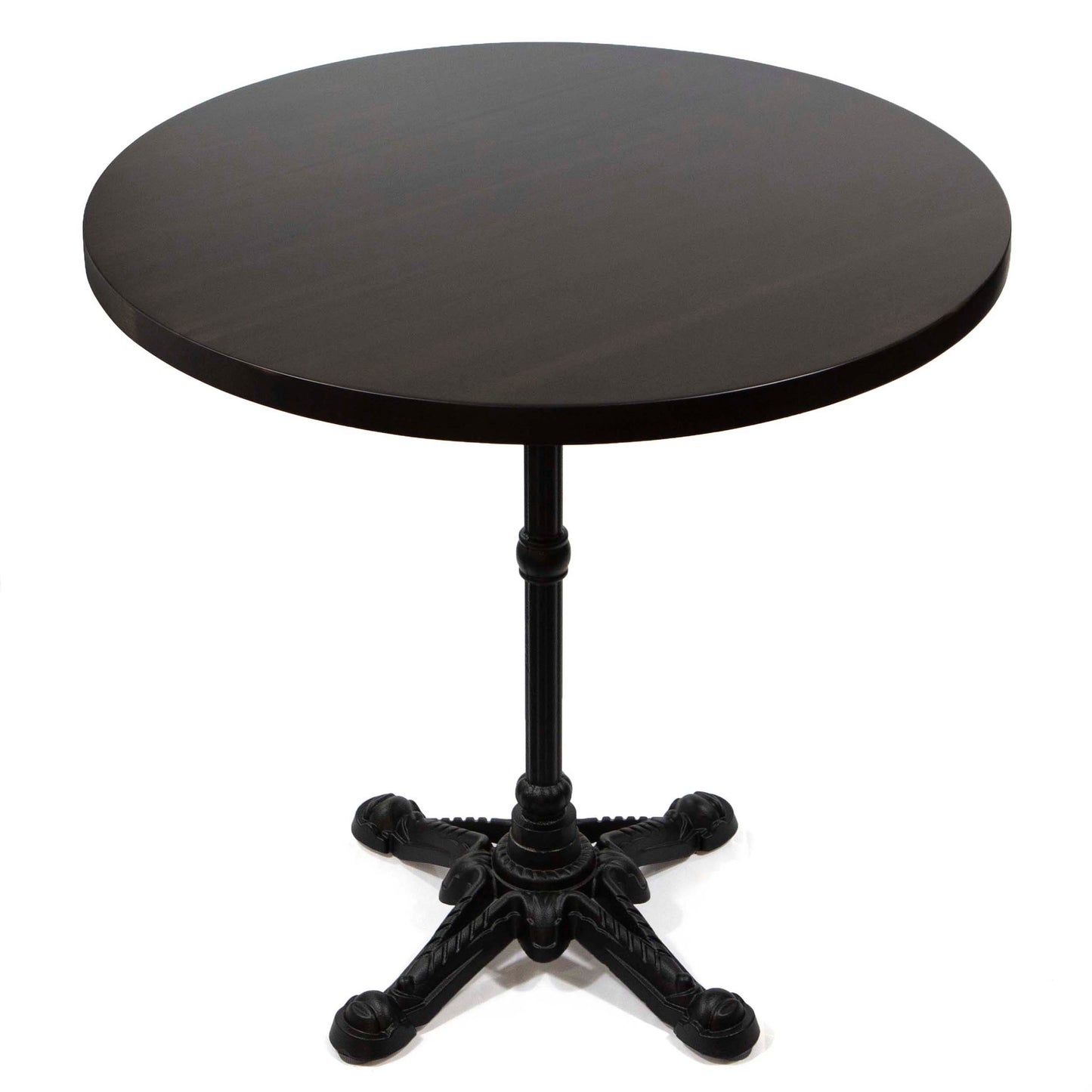 30" round solid European beech restaurant cafe table