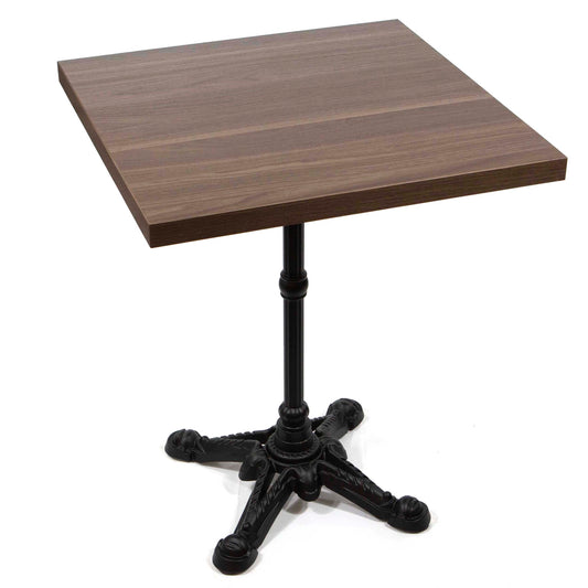 walnut colour melamine board restaurant cafe table
