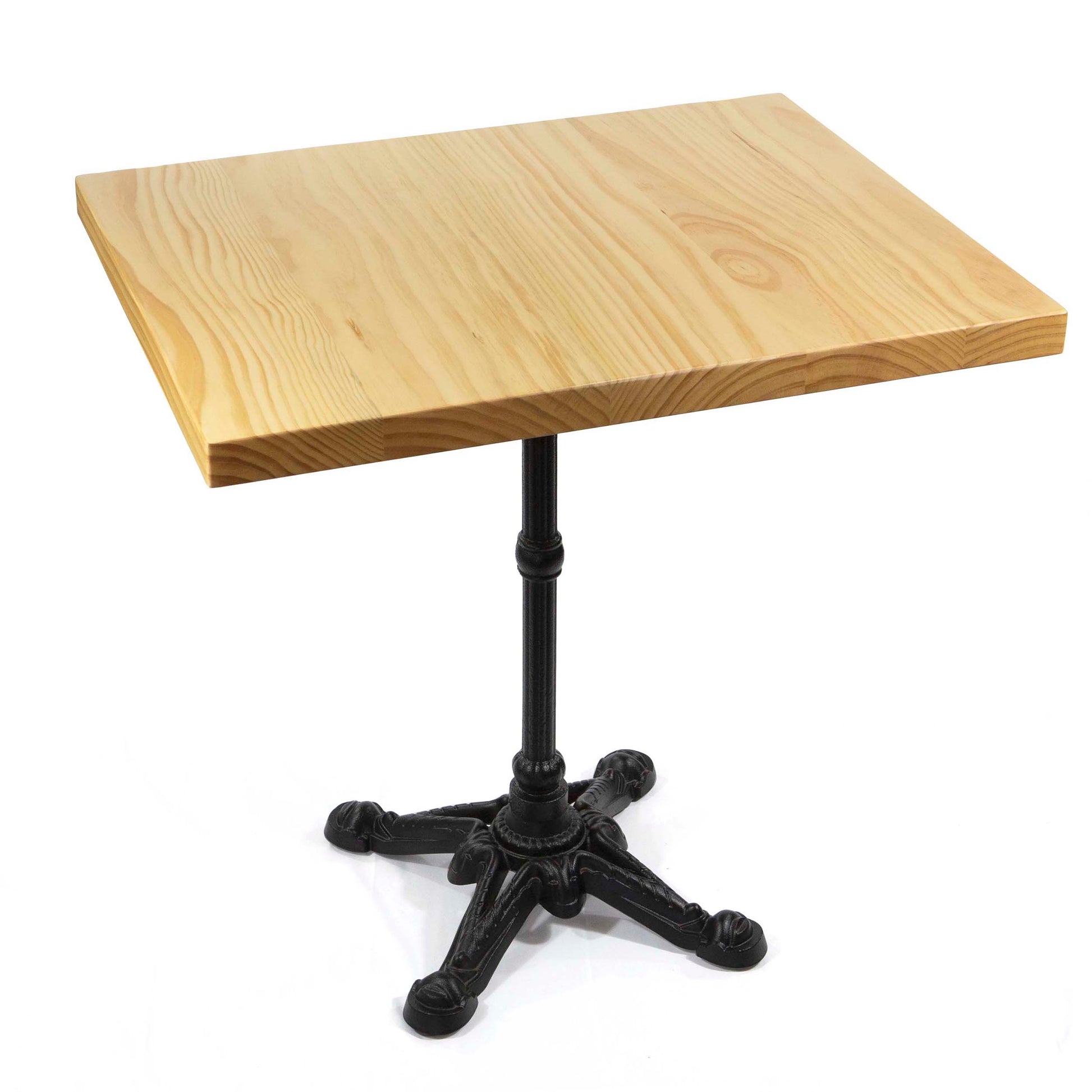 24 x 30" solid pine wood restaurant cafe table