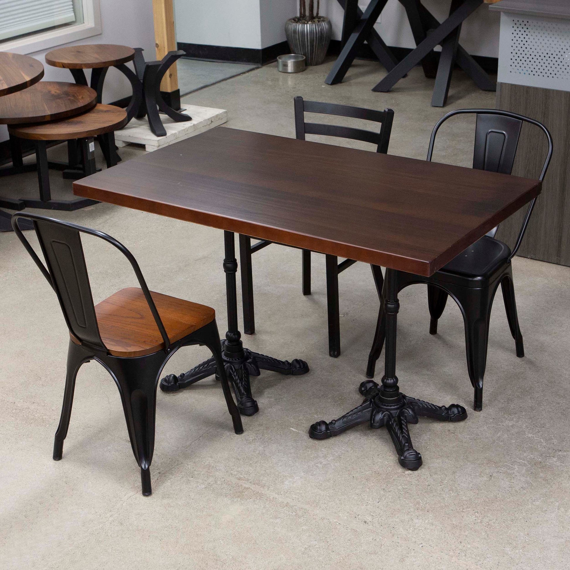 solid pine wood restaurant tables