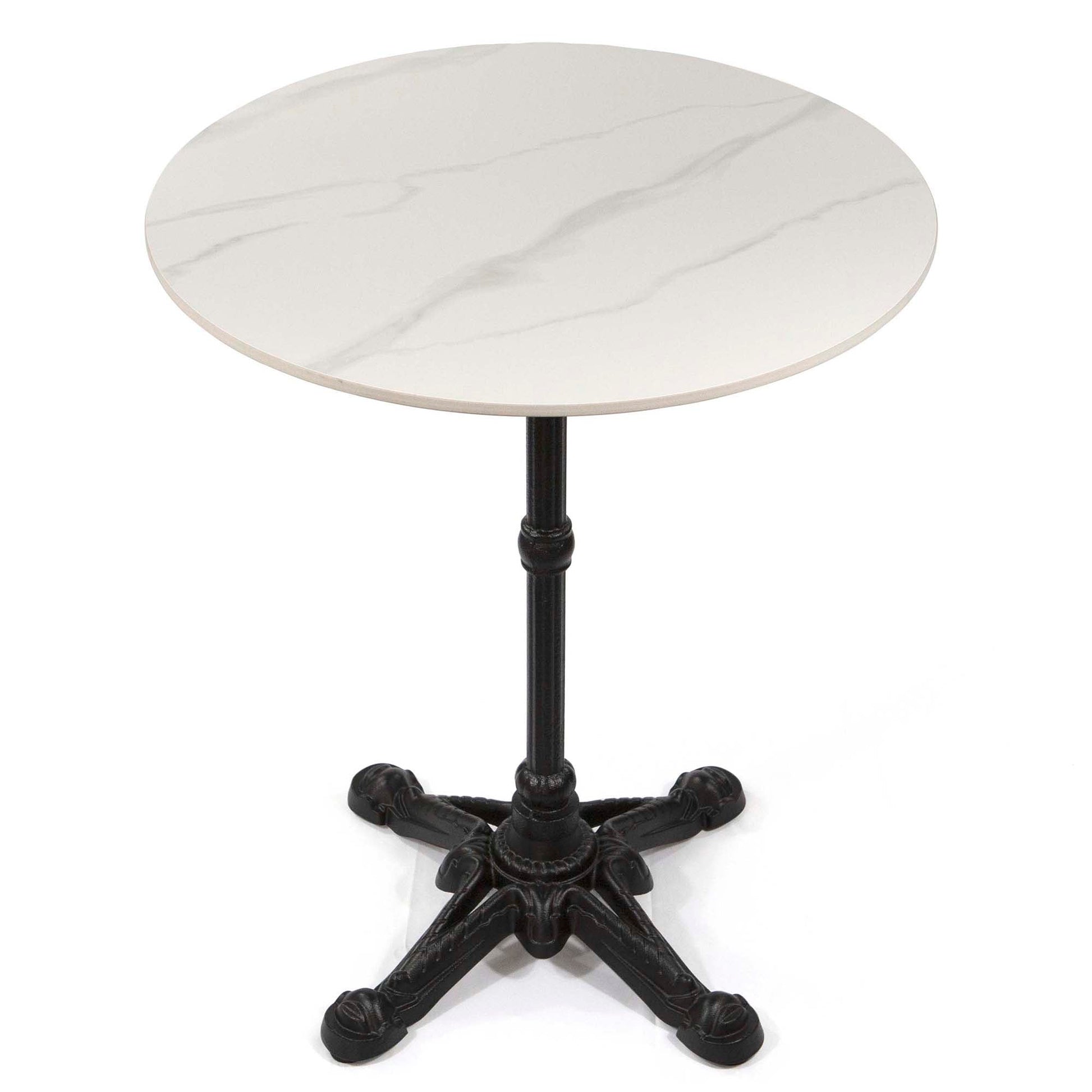 24" round marble cafe table