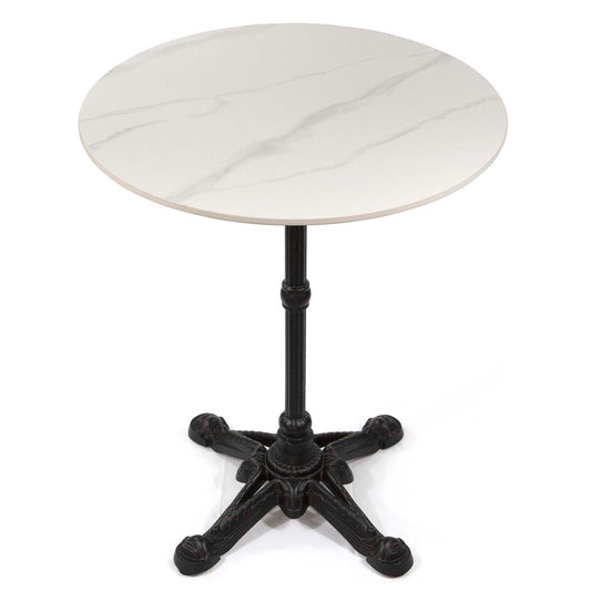 24" round marble cafe table