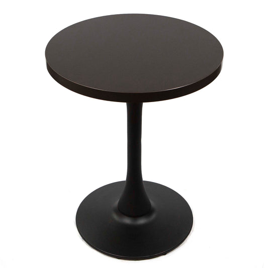 round black melamine board cafe tables