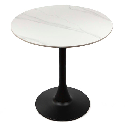 30" round sintered stone bistro cafe table