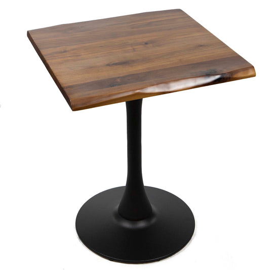 solid black walnut cafe bistro table