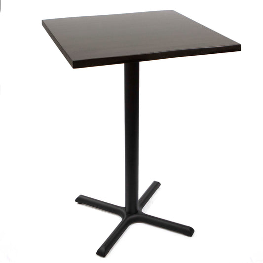 30" x 30" solid European beech hardwood bar height high top table