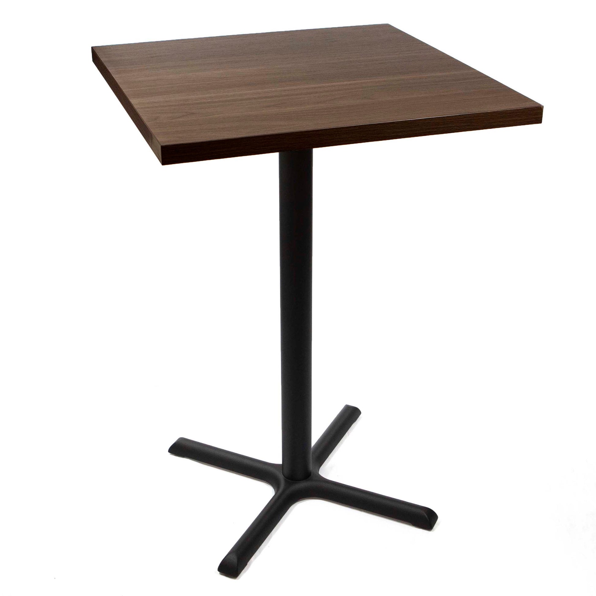 30 x 30" melamine faced particle board bar height bistro table