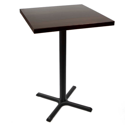 30" x 30" solid pine wood bar height bistro table