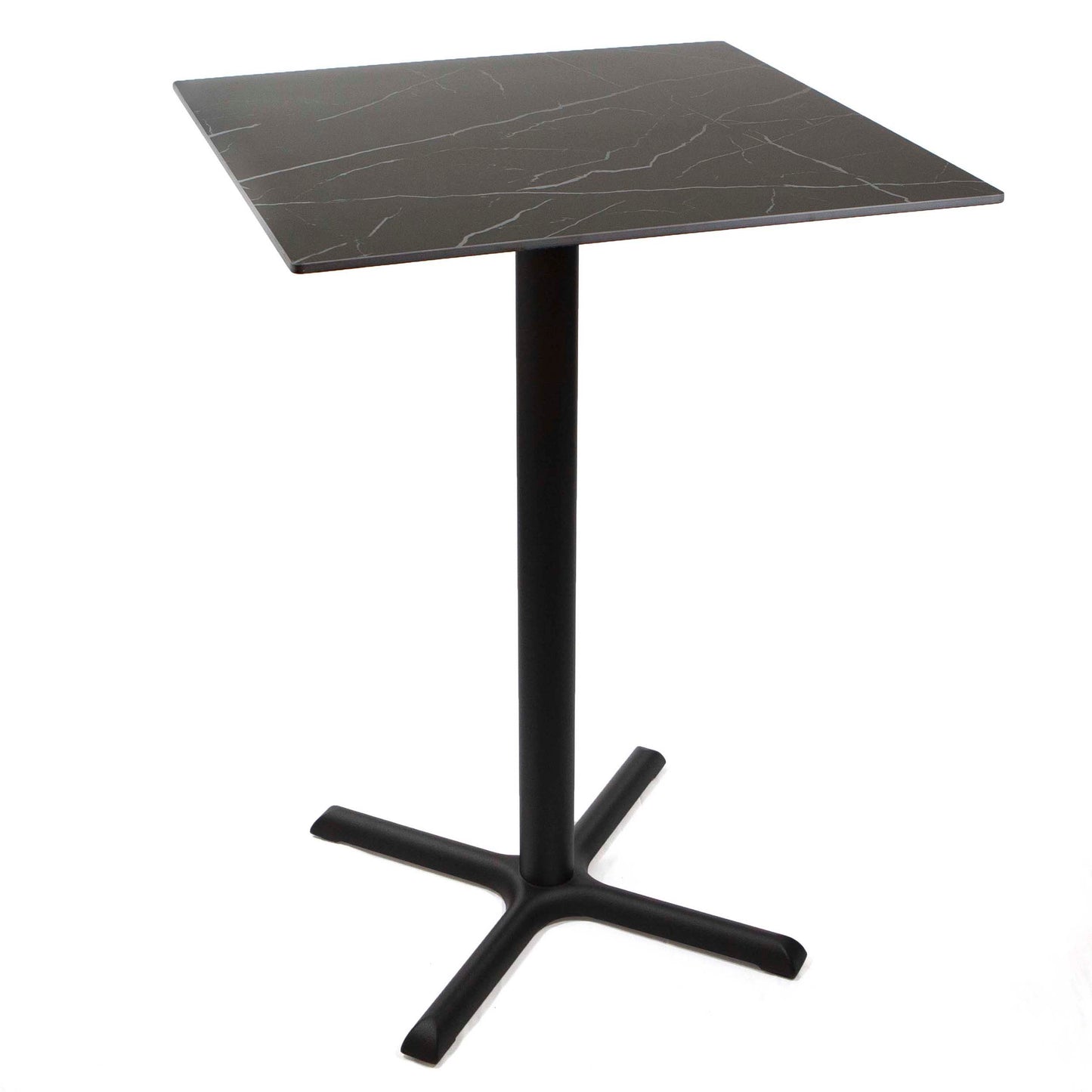 30" x 30" sintered stone bar height bistro table
