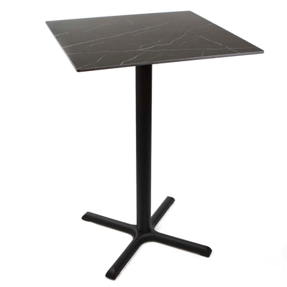 30" x 30" sintered stone bar height bistro table