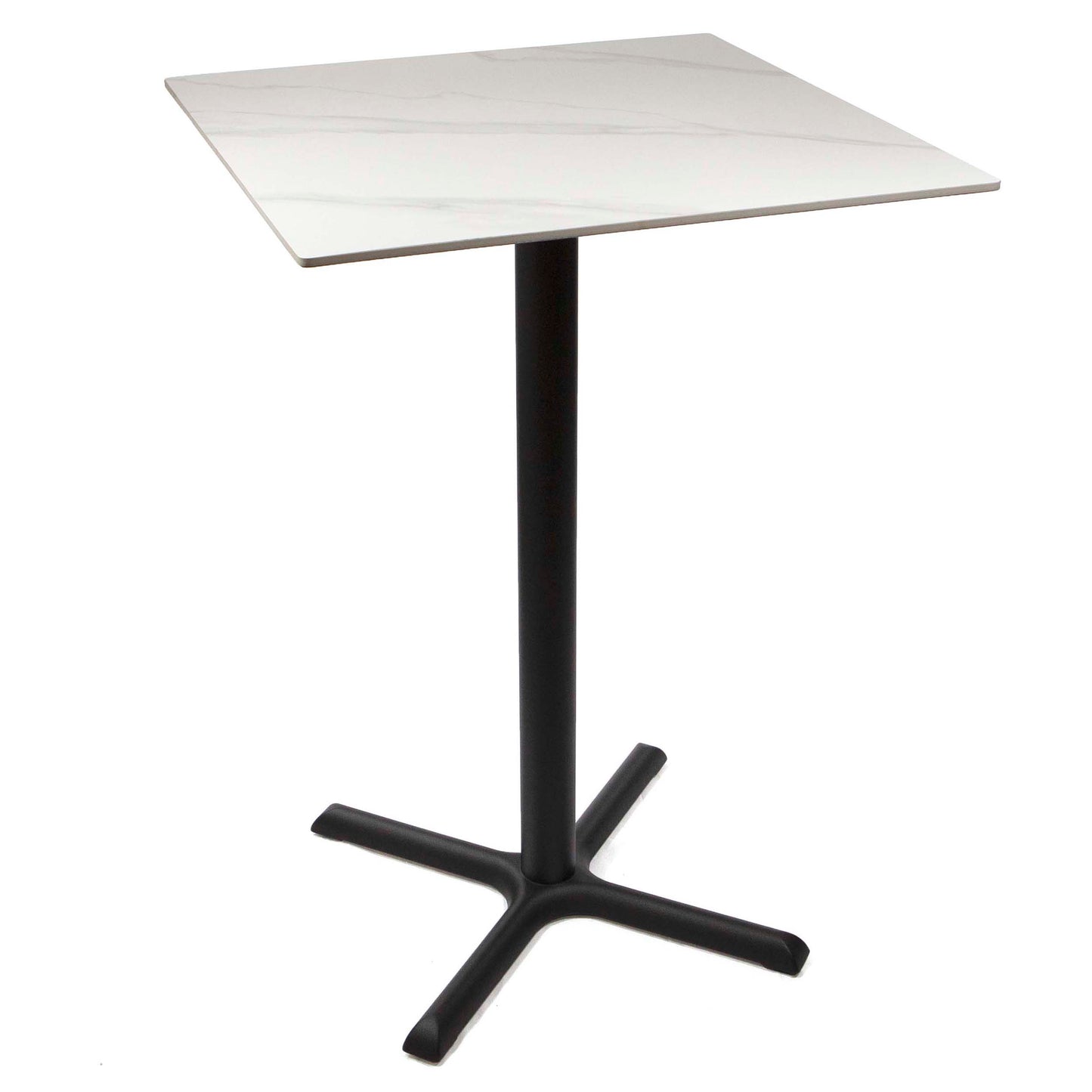 30" x 30" sintered stone bar height bistro table