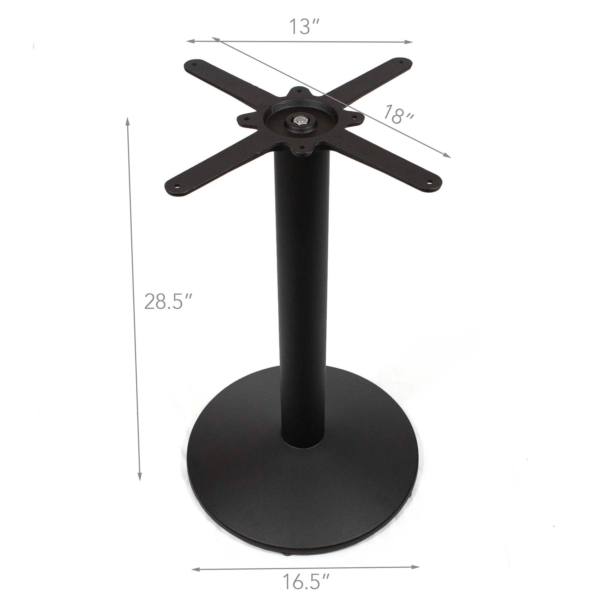 cast iron round table base