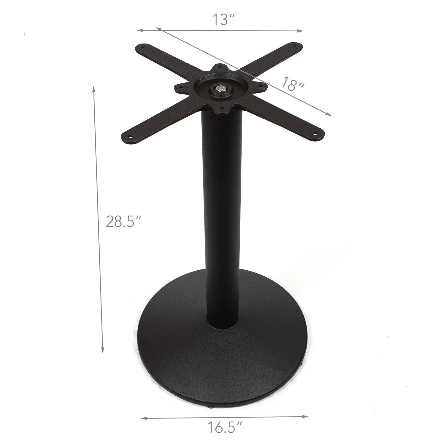 cast iron round table base