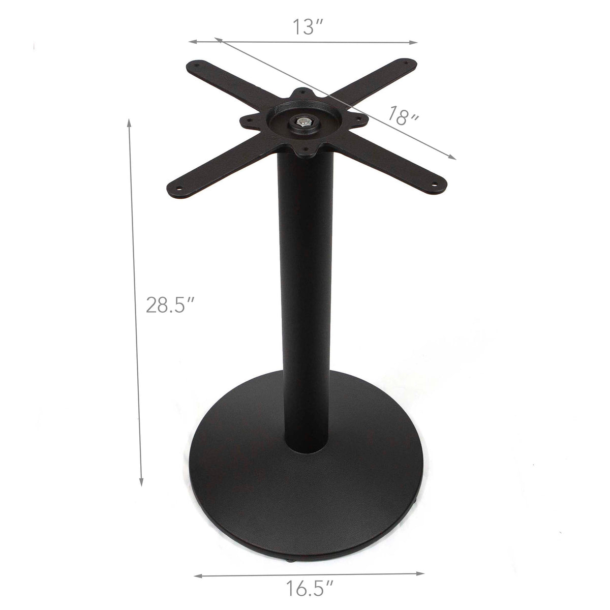 cast iron round table base