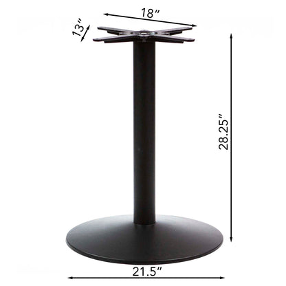 30" Round Sintered Stone Restaurant Bistro Cafe Table, Gloss Pandora Color #J02SD30P