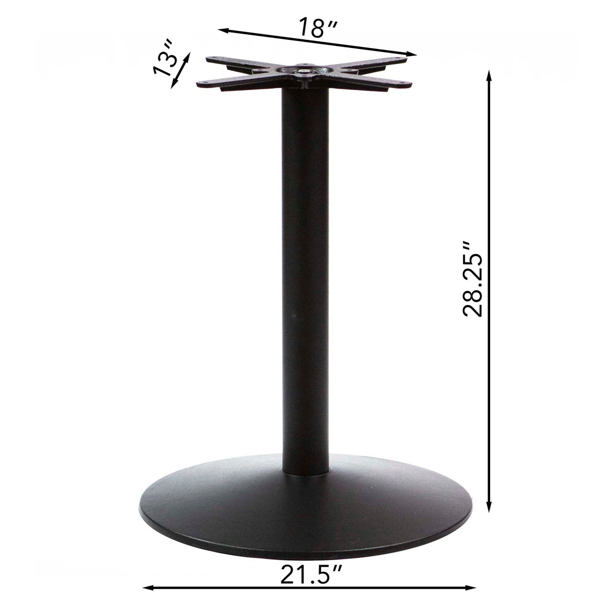 30 x 30" Solid Black Walnut Restaurant Cafe Table #J02W3030