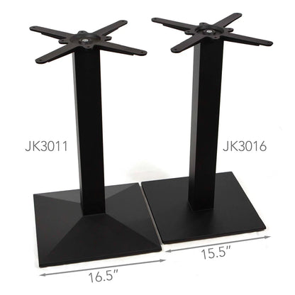Square Bistro Table Base in Cast Iron, 1 PC, Pedestal Shape #JK3011