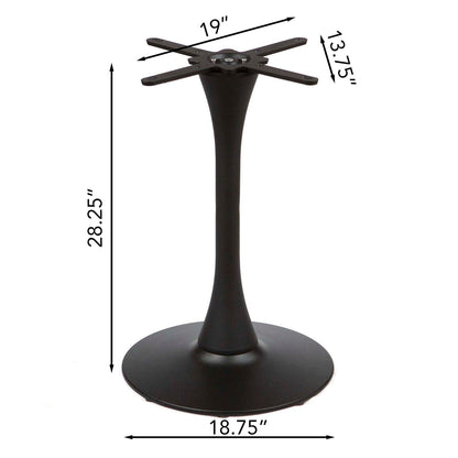 Tulip Shaped Cast Iron Bistro Table Base #JK3185