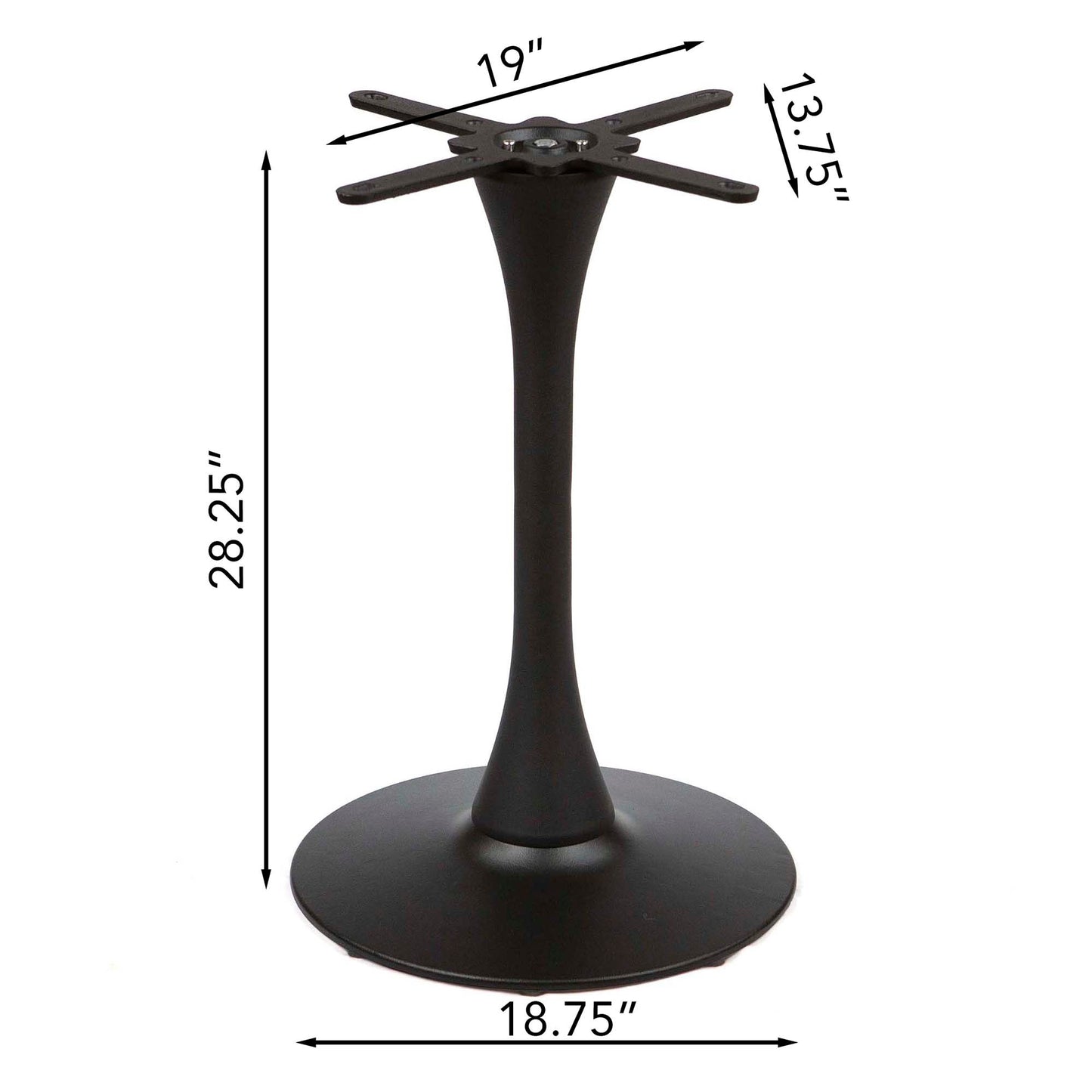 24" Round Sintered Stone Restaurant Cafe Table, Gloss Pandora Color #J85SD24P