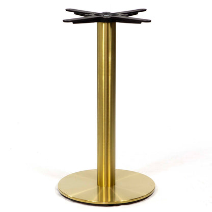 gold color cast iron restaurant table bases