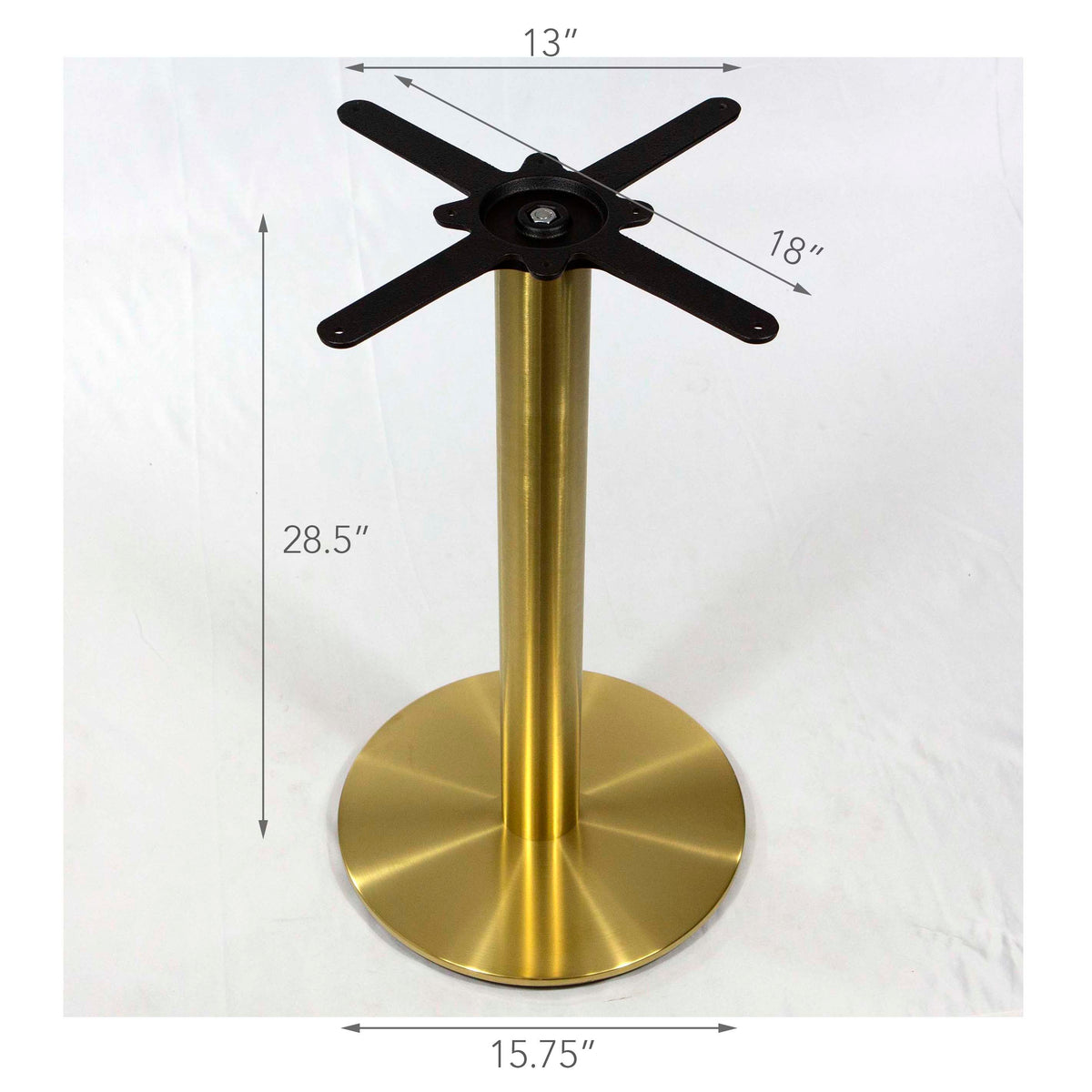 gold color cast iron restaurant table bases