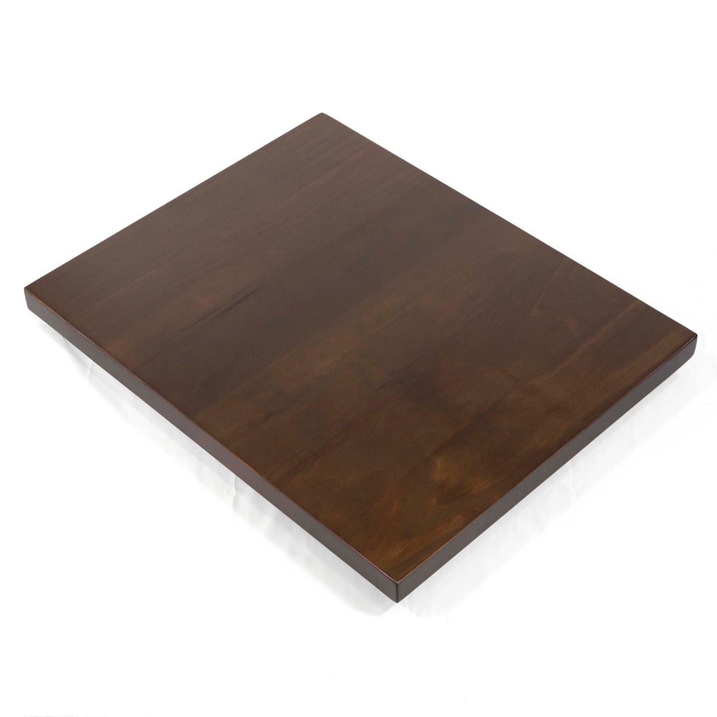 dark walnut color solid pine cafe table tops