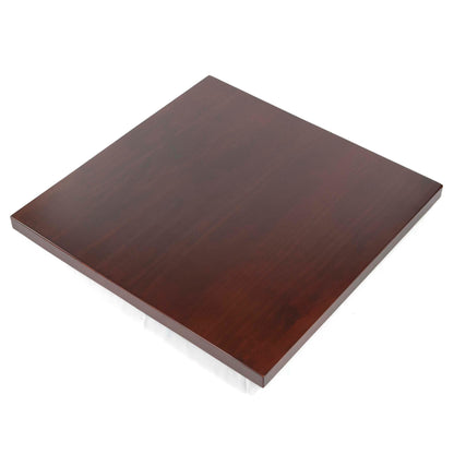 mahogany color solid pine table tops 30 x 30"