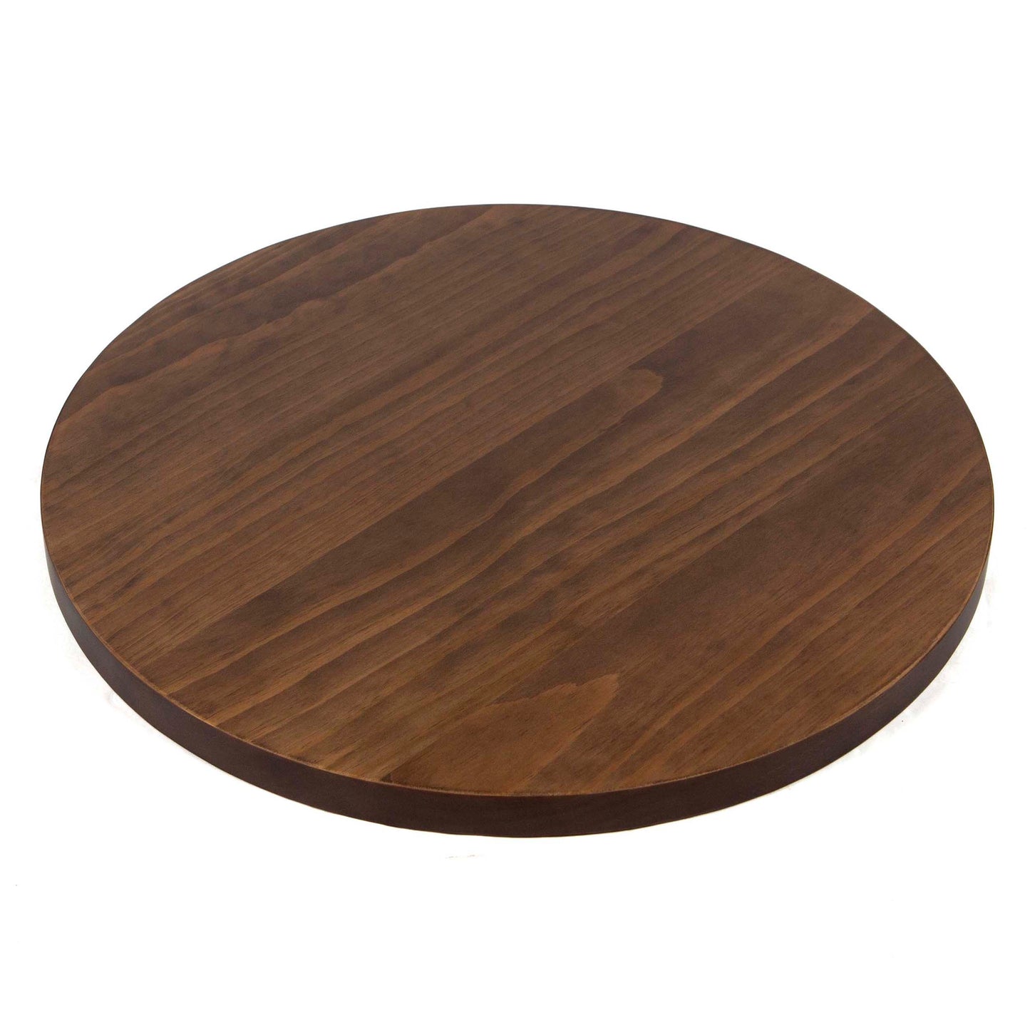 round solid pine table tops, dark walnut color