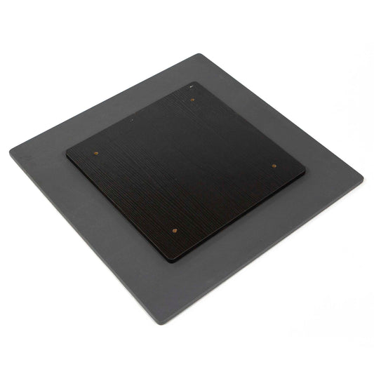 24 x 24" Sintered Stone Restaurant Table Top, Pure Black Color #KE2424-N