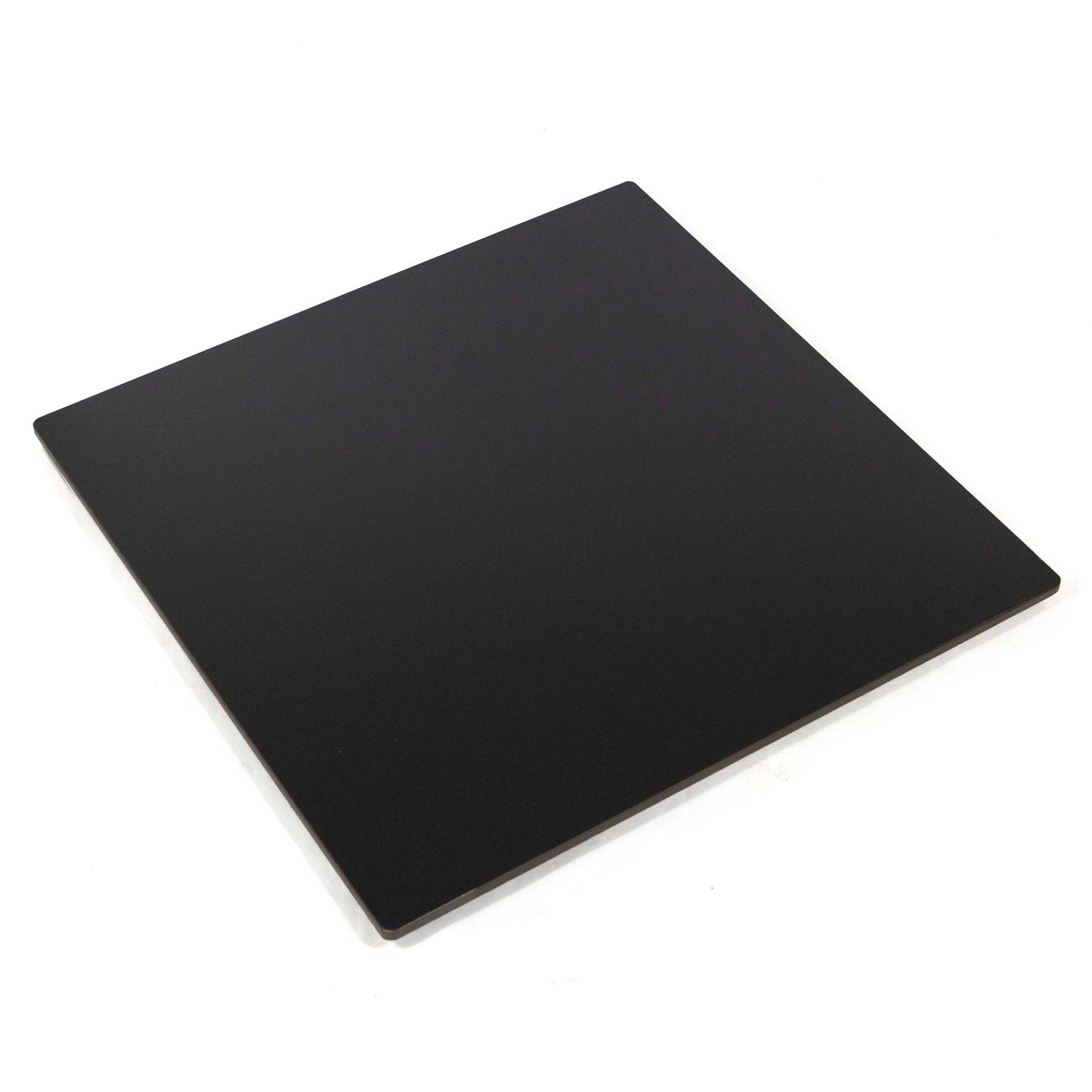 24 x 24" Sintered Stone Restaurant Table Top, Pure Black Color #KE2424-N