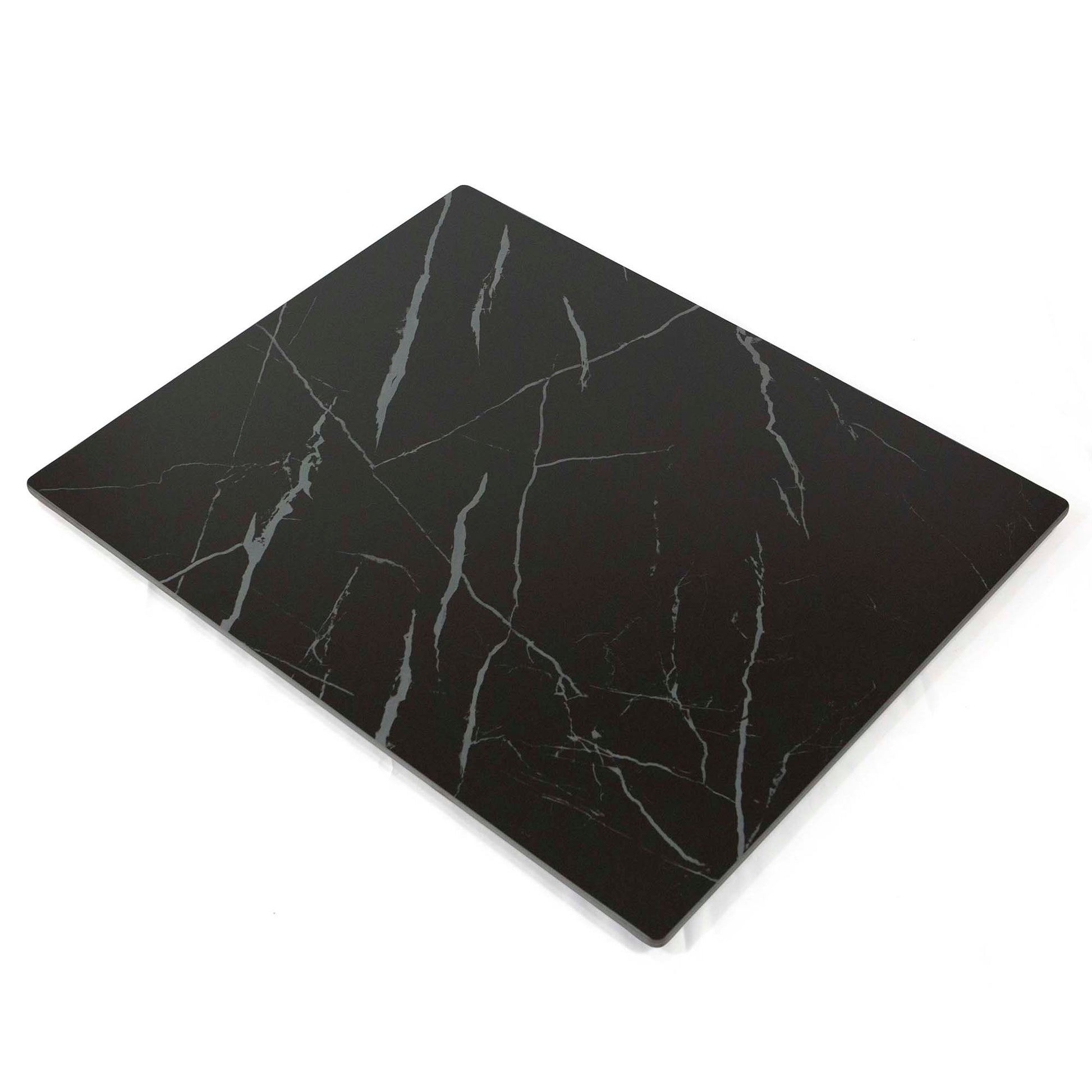 24"x30" black sintered stone table tops