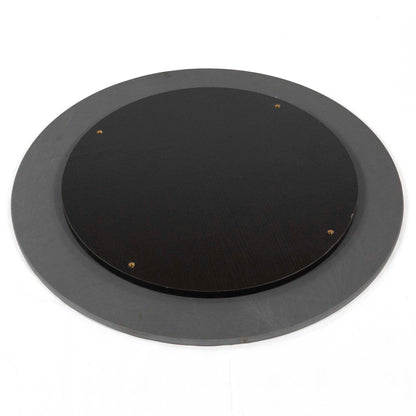 24" Round Sintered Stone Restaurant Table Top, Black Color #KED24-BL